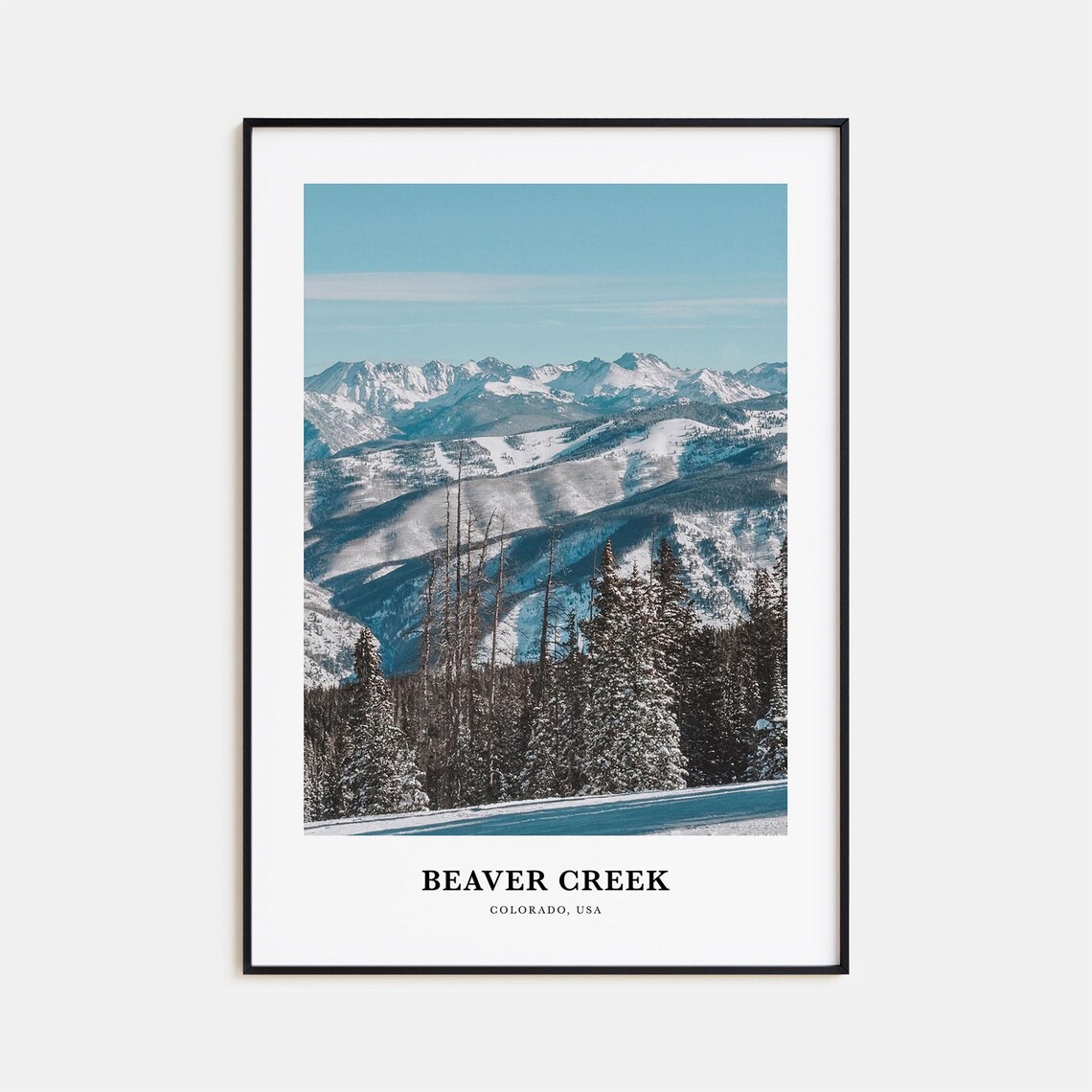 Beaver Creek Travel Poster, Colorado USA