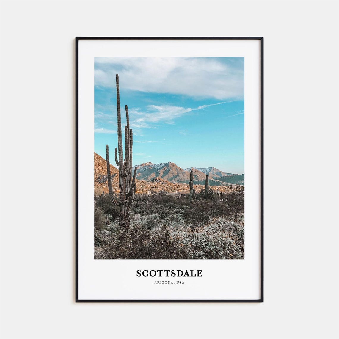 Scottsdale Print Scottsdale Photo Poster Scottsdale Travel Wall Art Scottsdale Map Print Scottsdale Photography Print Arizona Usa