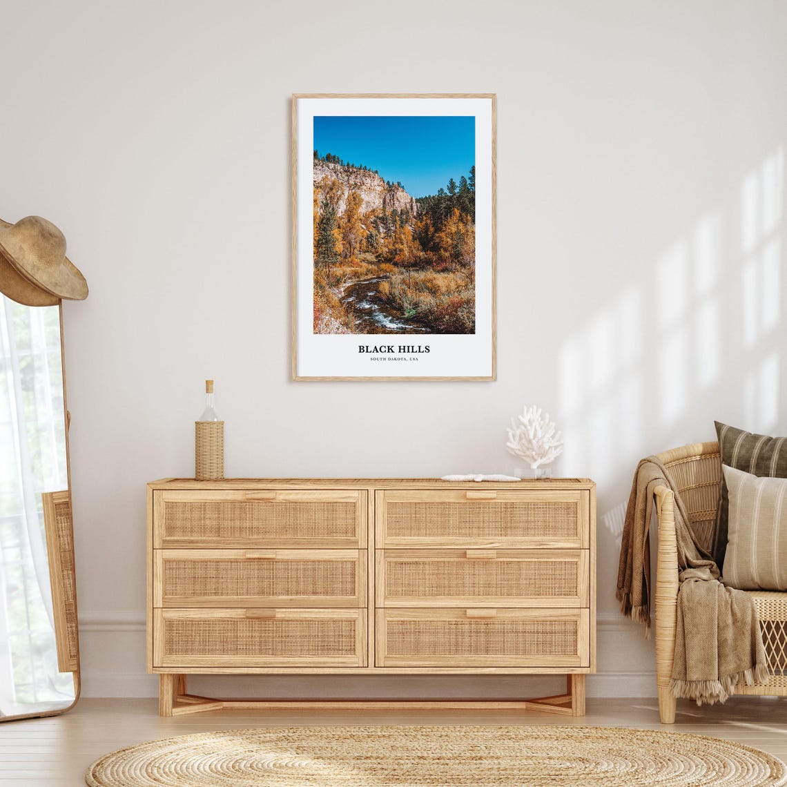 Black Hills Print Black Hills Photo Poster Black Hills Travel Wall Art Black Hills Map Print Black Hills Photography South Dakota Usa - Image 2