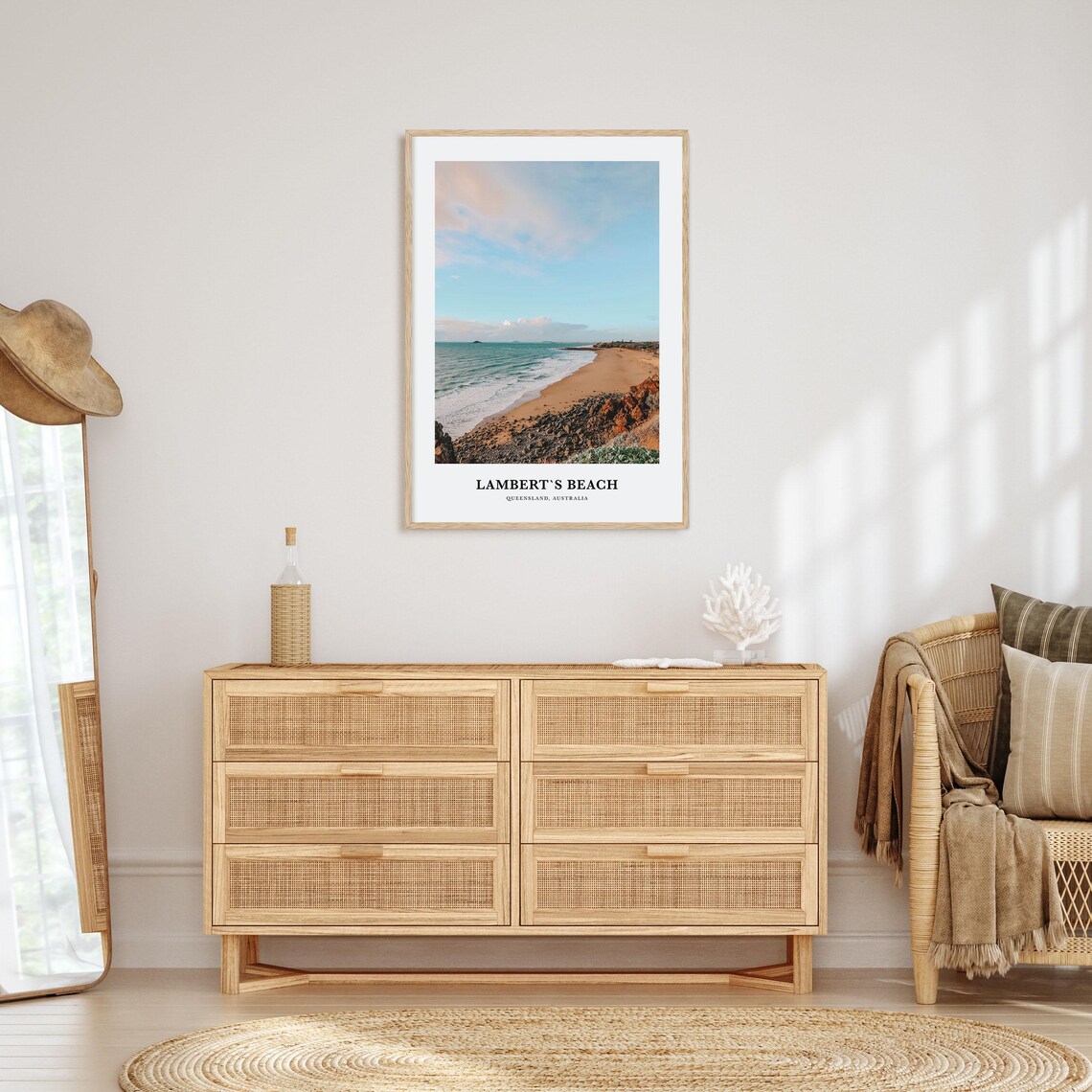 Lambert's Beach Queensland Australia Golden Sand Photo Poster - Image 2