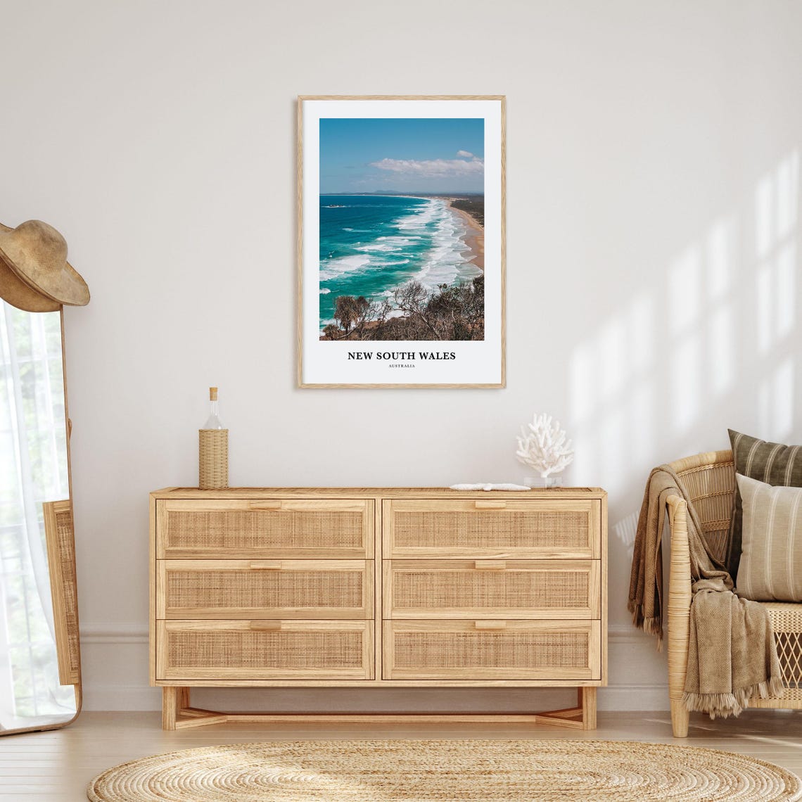 New South Wales Australia Surf Coastline Aerial Photography Poster - Image 2