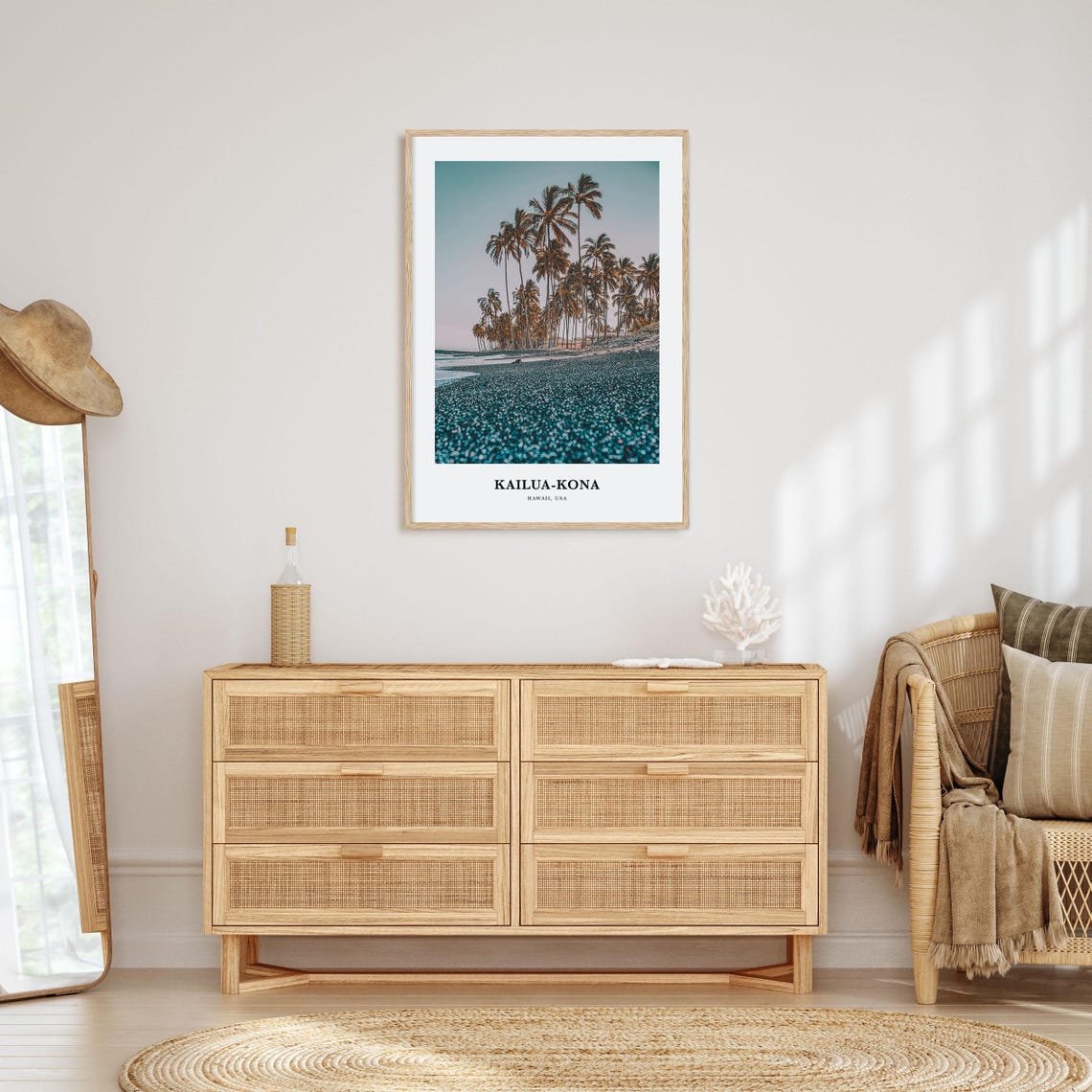 Kailua Kona Print No 1 Kailua Kona Photo Poster Kailua Kona Travel Wall Art Kailua Kona Map Print Kailua Kona Photography Hawaii Usa - Image 2
