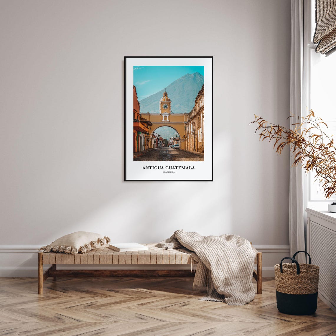 Antigua Guatemala Print Antigua Guatemala Photo Poster Antigua Travel Wall Art Antigua Map Print Antigua Photography Print Guatemala - Image 3