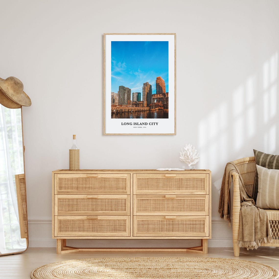 Long Island City New York Waterfront Skyline Gantries Photo Poster - Image 2