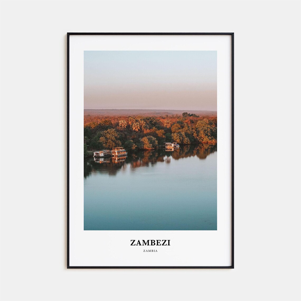 Zambezi Print Zambezi Photo Poster Zambezi Travel Wall Art Zambezi Map Print Zambezi Photography Print Zambezi Wall Dcor Zambia