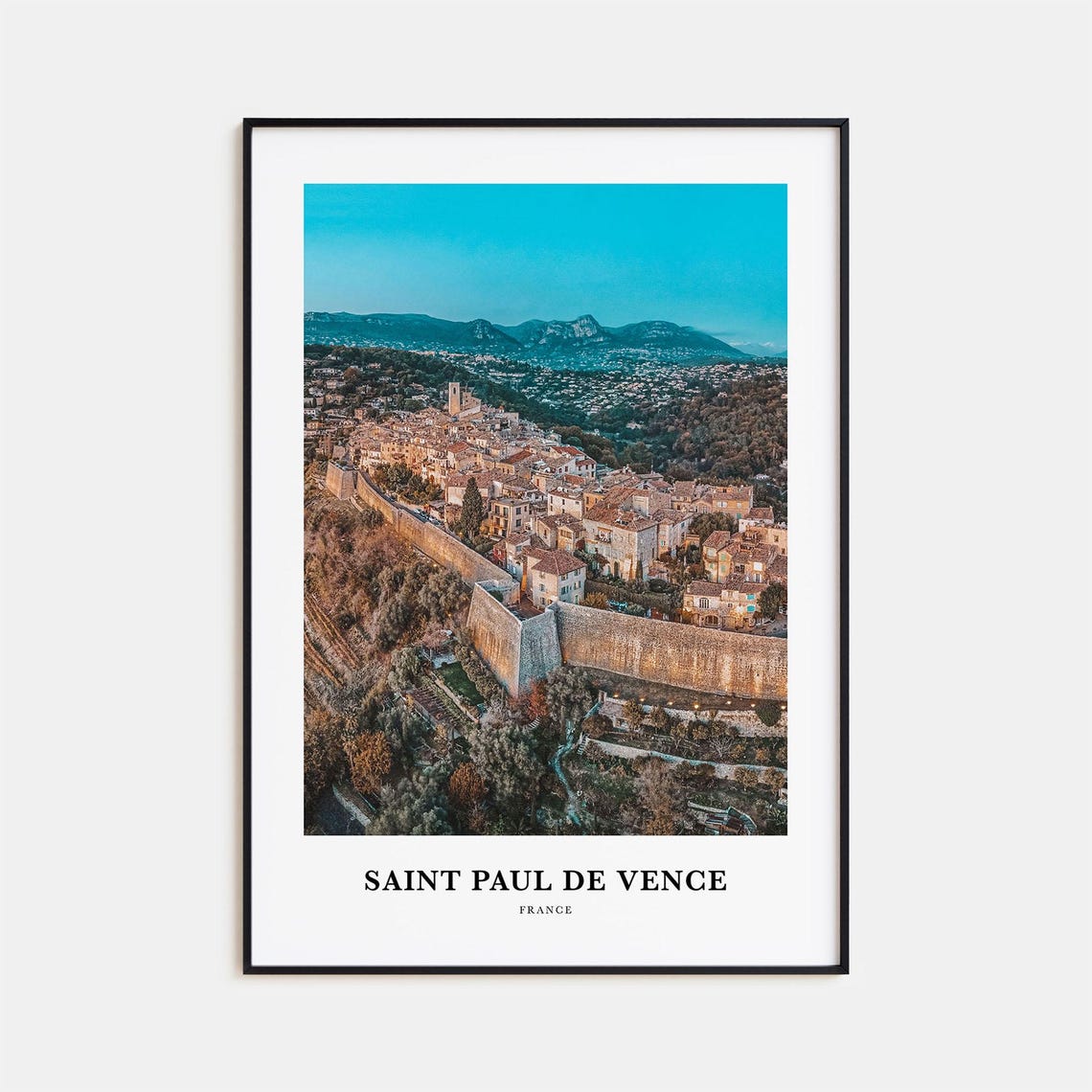 Saint Paul De Vence France Medieval Walled Village Travel Photo Poster