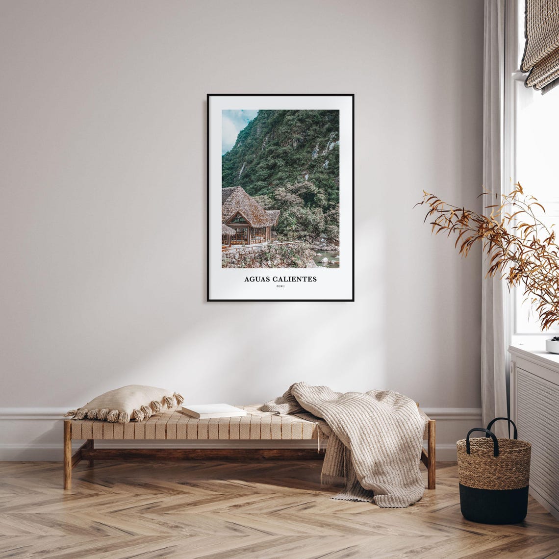Aguas Calientes Peru River Lodge Photography Travel Poster Jungle - Image 3