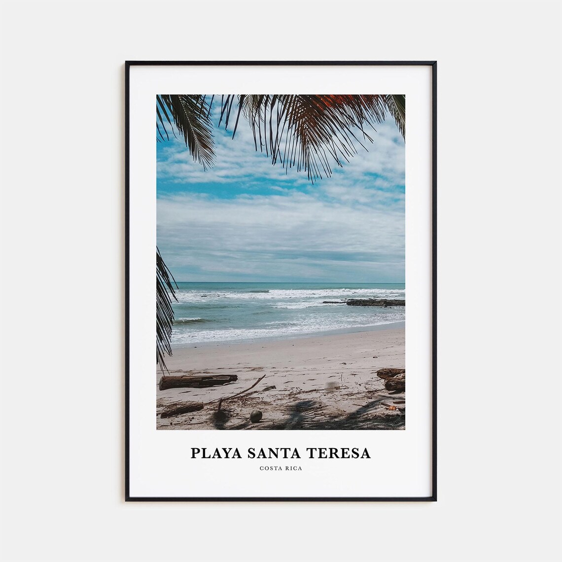 Playa Santa Teresa Print Playa Santa Teresa Photo Poster Playa Santa Teresa Travel Wall Art Playa Map Playa Santa Teresa Costa Rica