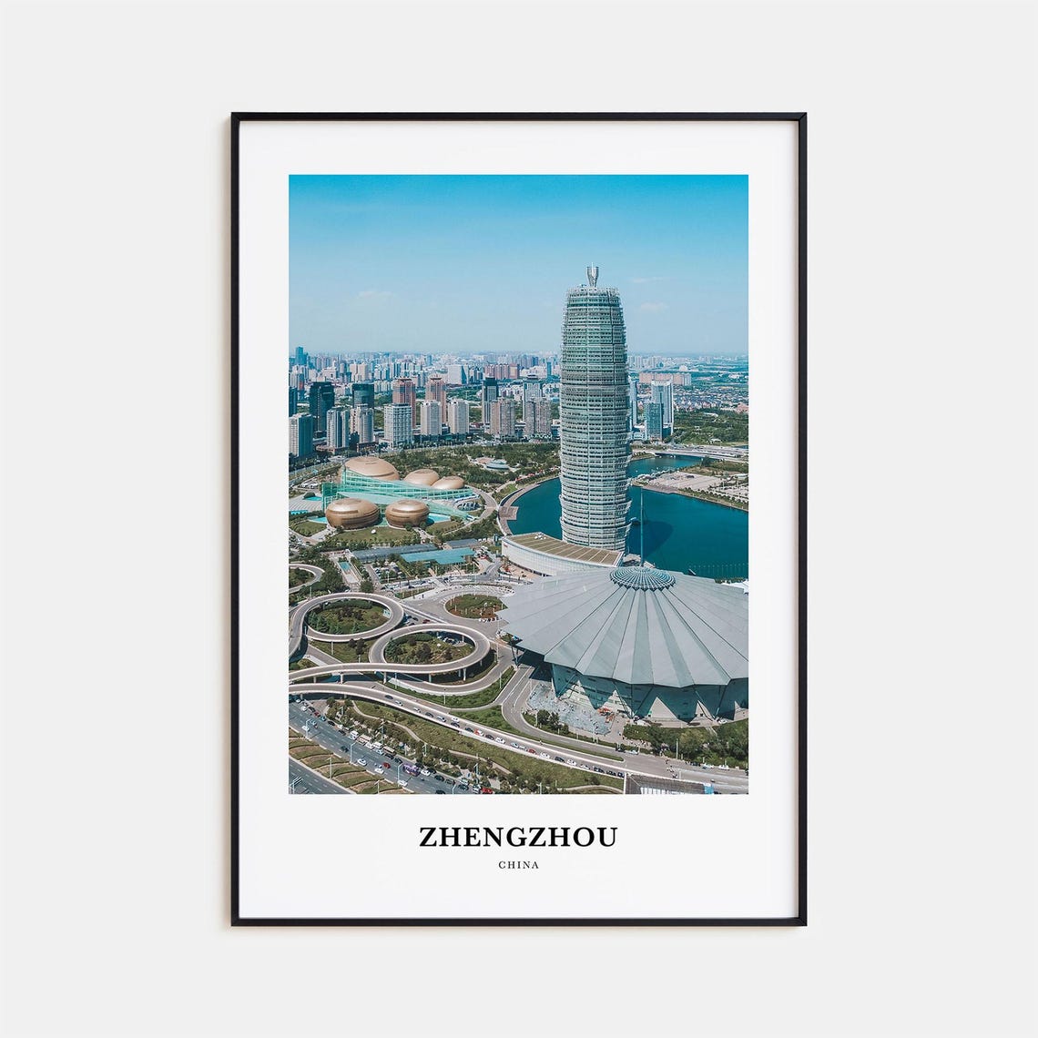 Zhengzhou Print Zhengzhou Photo Poster Zhengzhou Travel Wall Art Zhengzhou Map Print Zhengzhou Photography Print Zhengzhou China