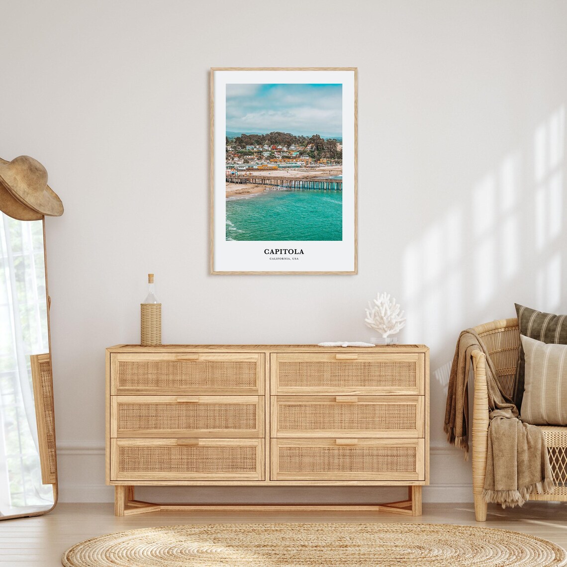 Capitola California Historic Beach Pier Seaside Photo Poster - Image 2