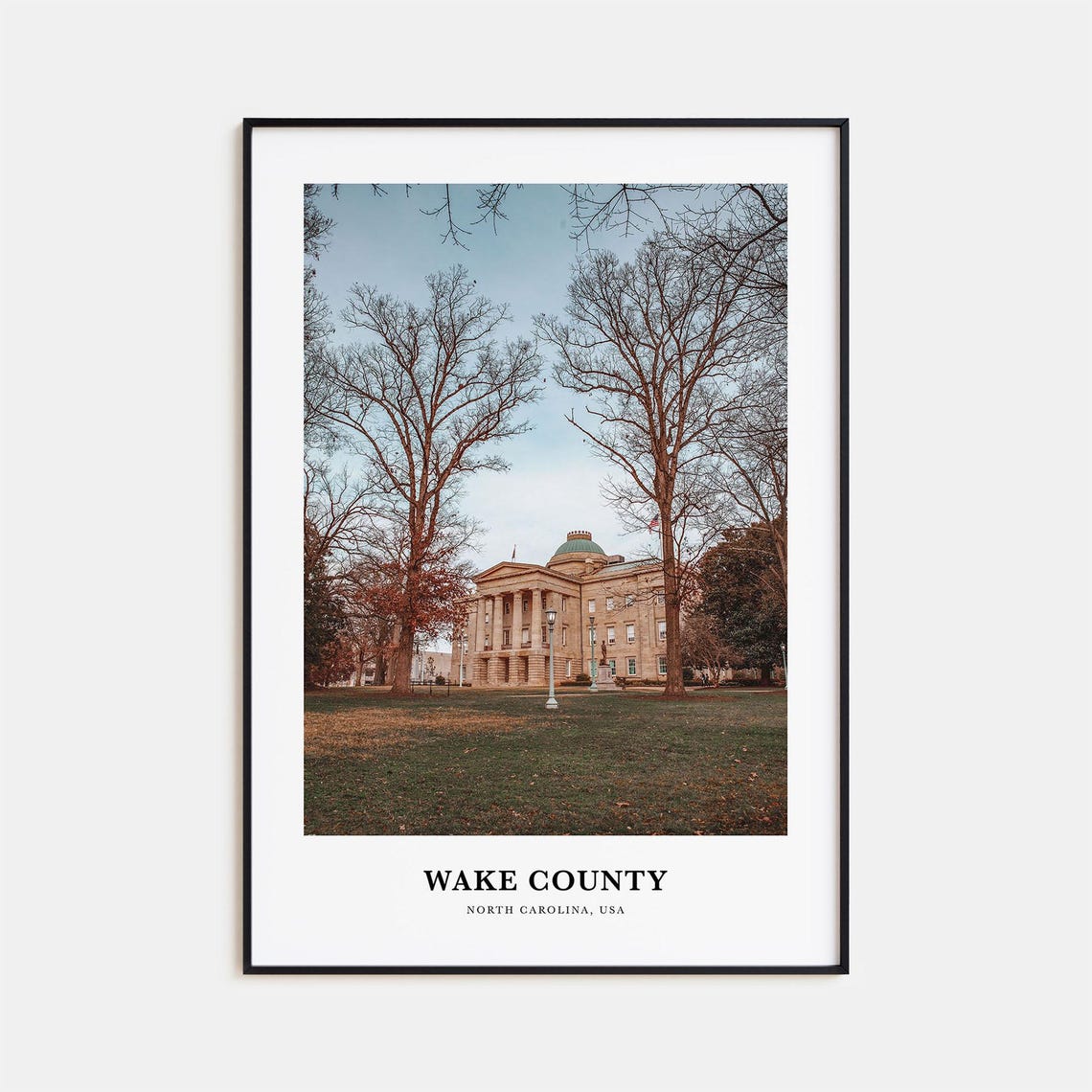 Wake County Historic State Capitol Building North Carolina Poster