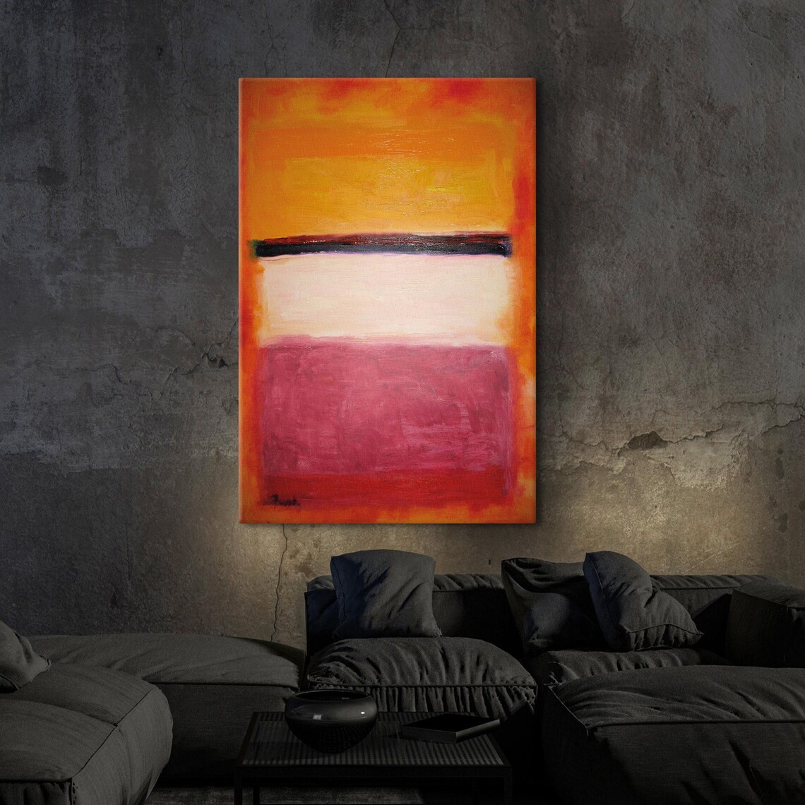 Mark Rothko Pink and Orange Expressionism Art Print