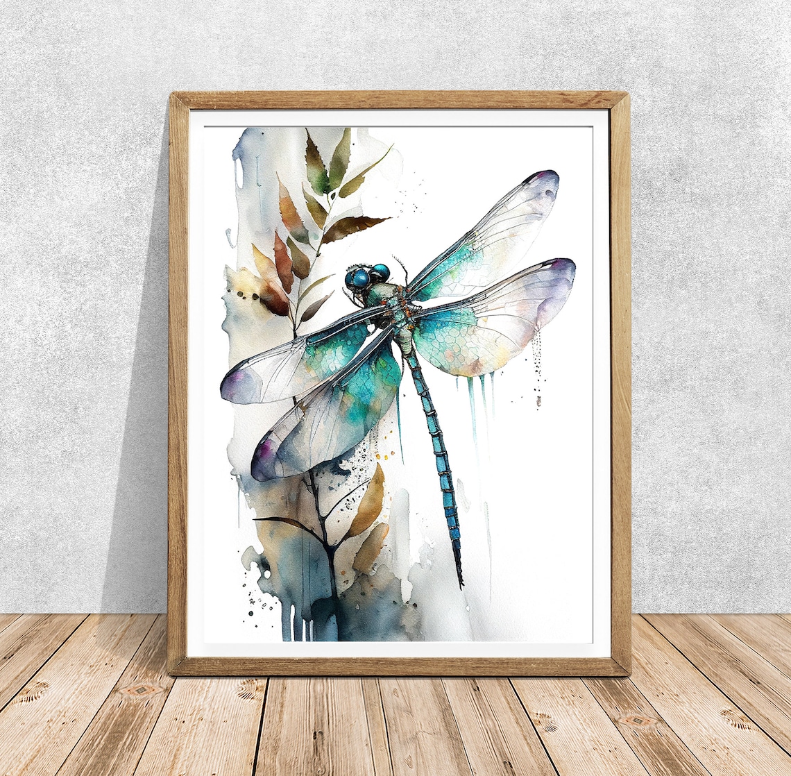 Dragonfly Art Print, Wildlife Home Decor
