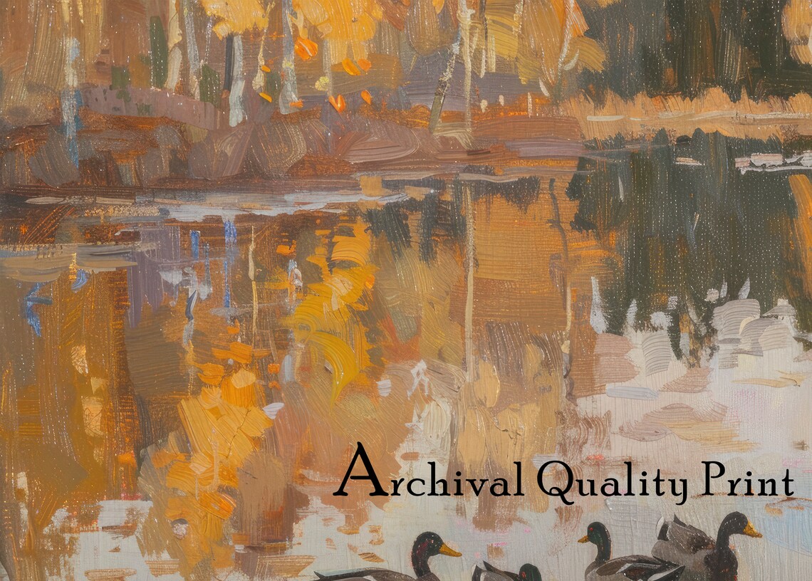Fall Wall Art Landscape, Cozy Autumn Art Print - Image 4