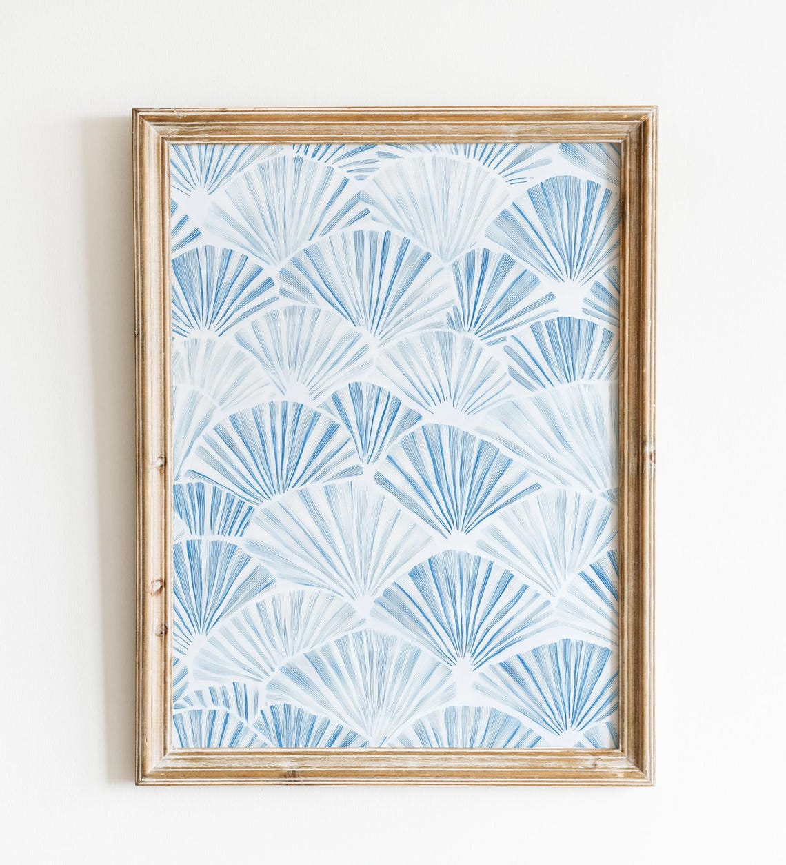 Seashell Art Print Coastal Cowgirl Poster Vintage Blue Beach Aesthetic Granddaughter Coastal Decor College Girl Dorm Room Wall Art
