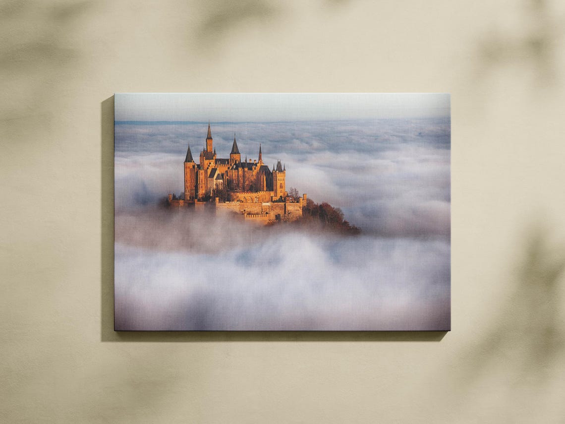 Fairytale Castle Landscape Framed Print Enchanting Castle Art Magical Landscape Magic Castle Decor - Image 3