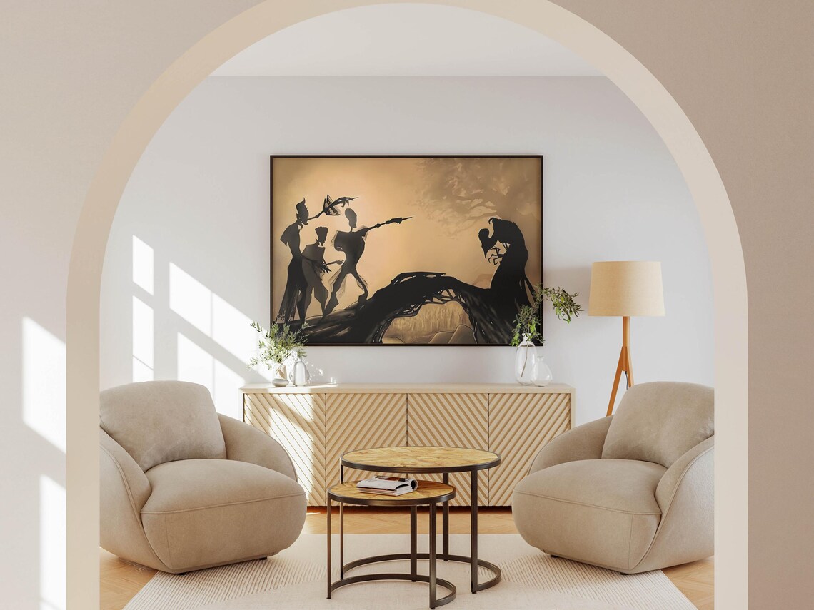 Three Magician Brothers Wizarding School Art Print - Image 2