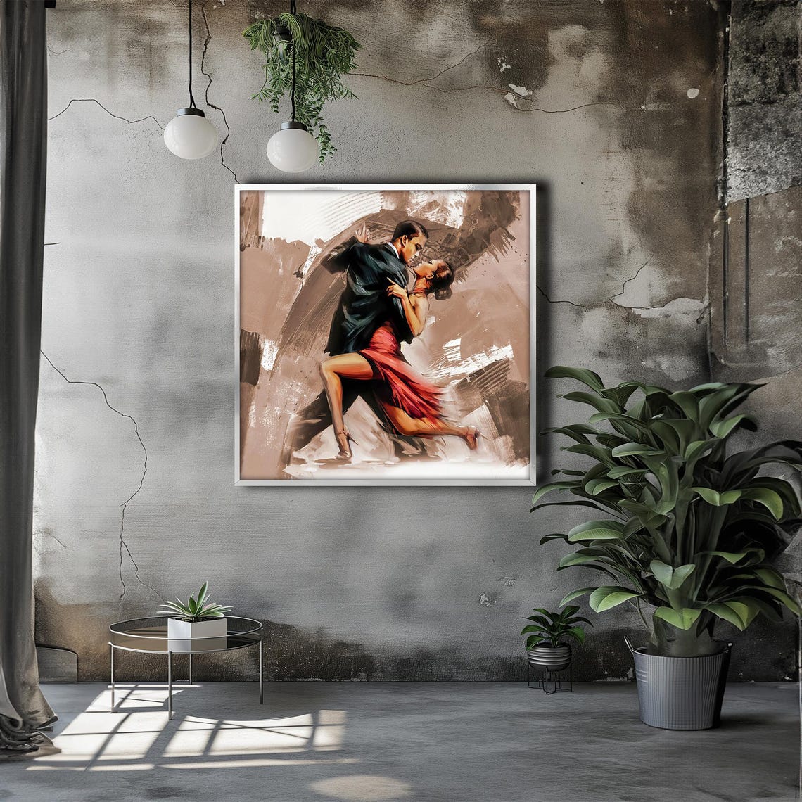 Tango Passion Electrifying Dance Of Love And Grace Dynamic Painting For Romantic Home Decor Gift - Image 3