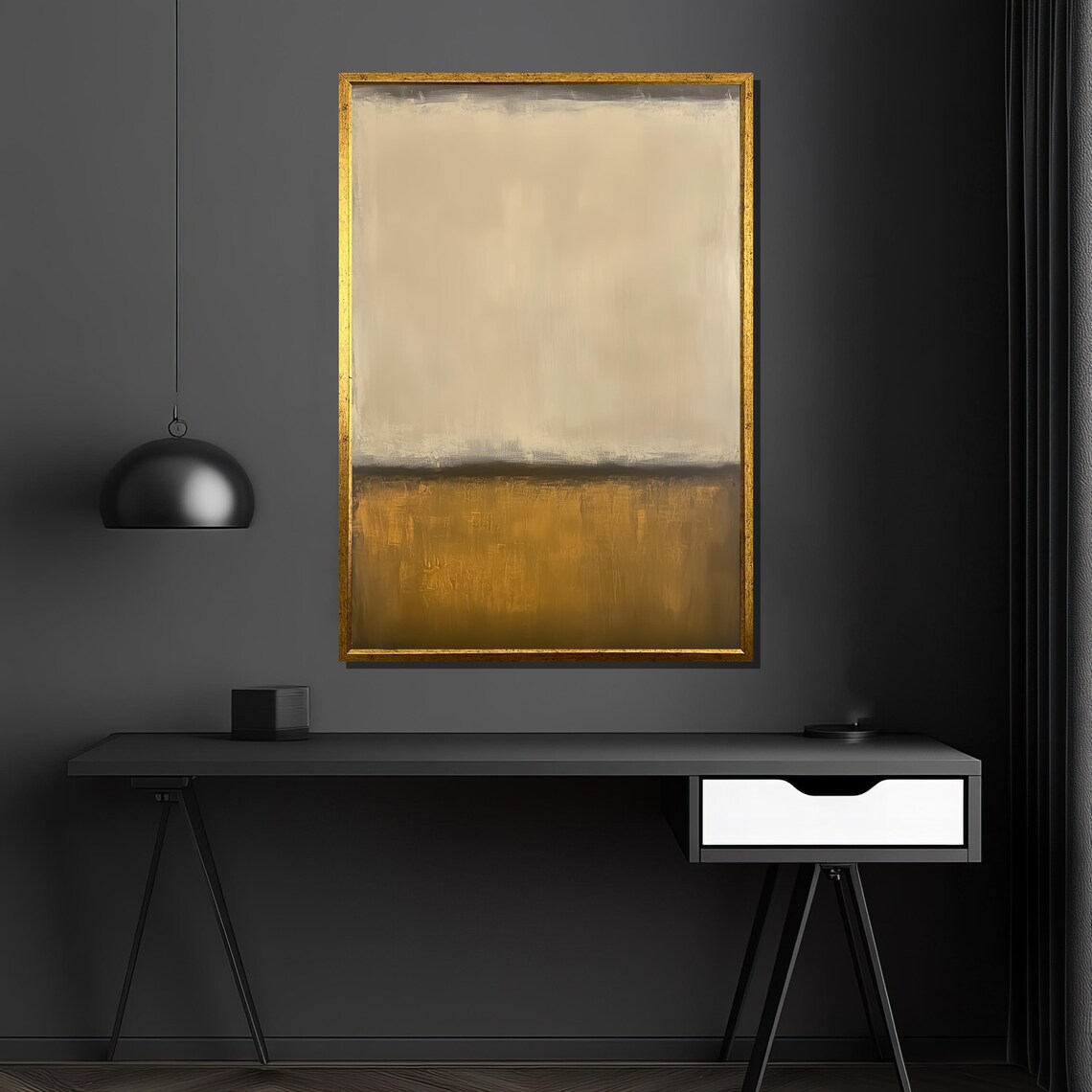 Mark Rothko Painting, Minimalist Modern Artwork - Image 4