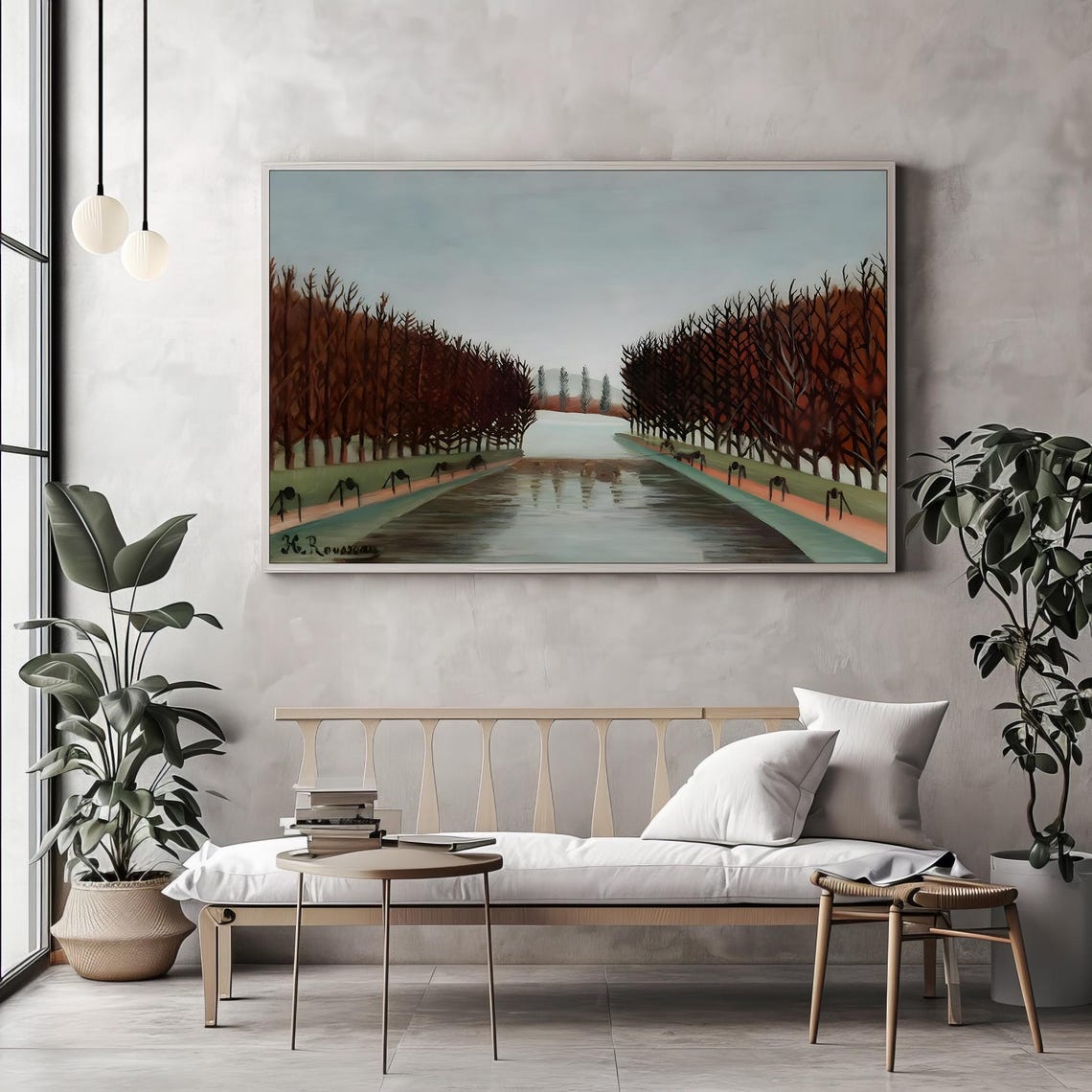 Henri Rousseau Le Canal Waterside Landscape Classic Art Poster - Image 2