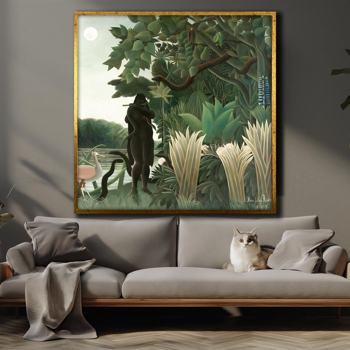 Henri Rousseau The Snake Charmer Moonlit Jungle Mystery Poster - Image 4