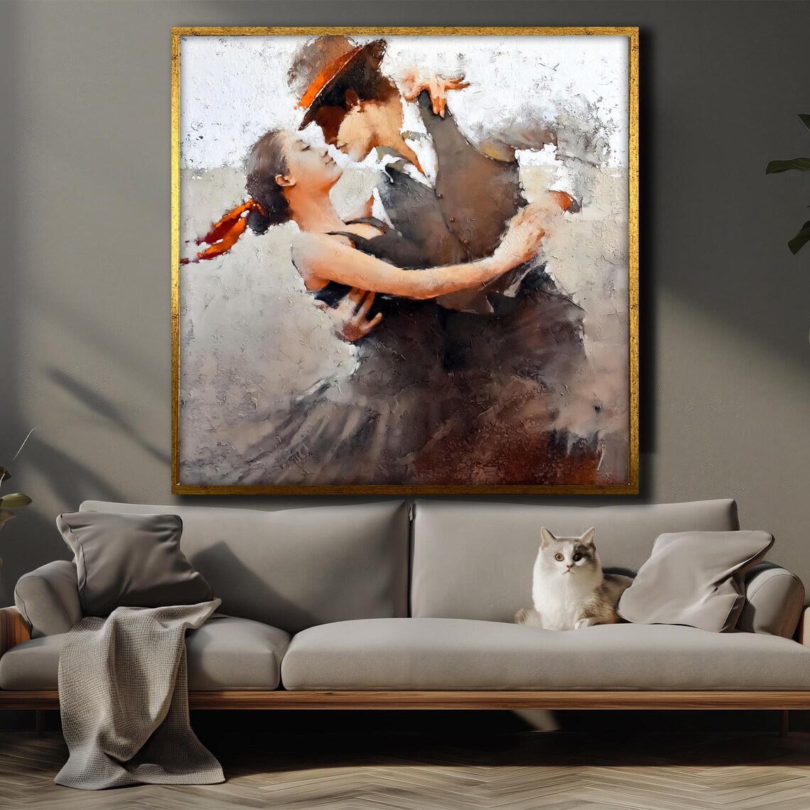 Romantic Dance Embrace, Passionate Home Decor Art Print - Image 4