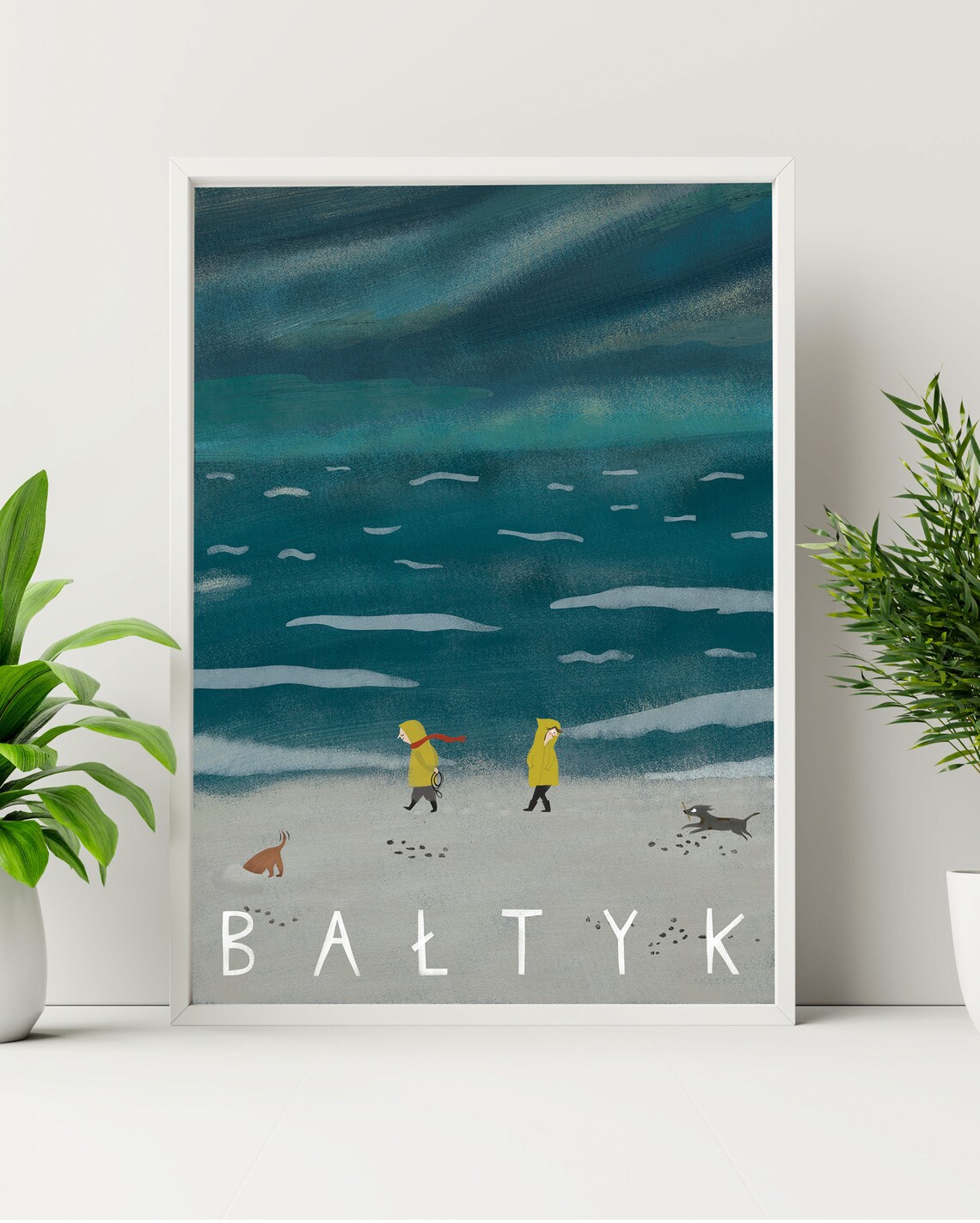 Batyk Polish Sea Baltic Ostsee Travel Poster - Image 2