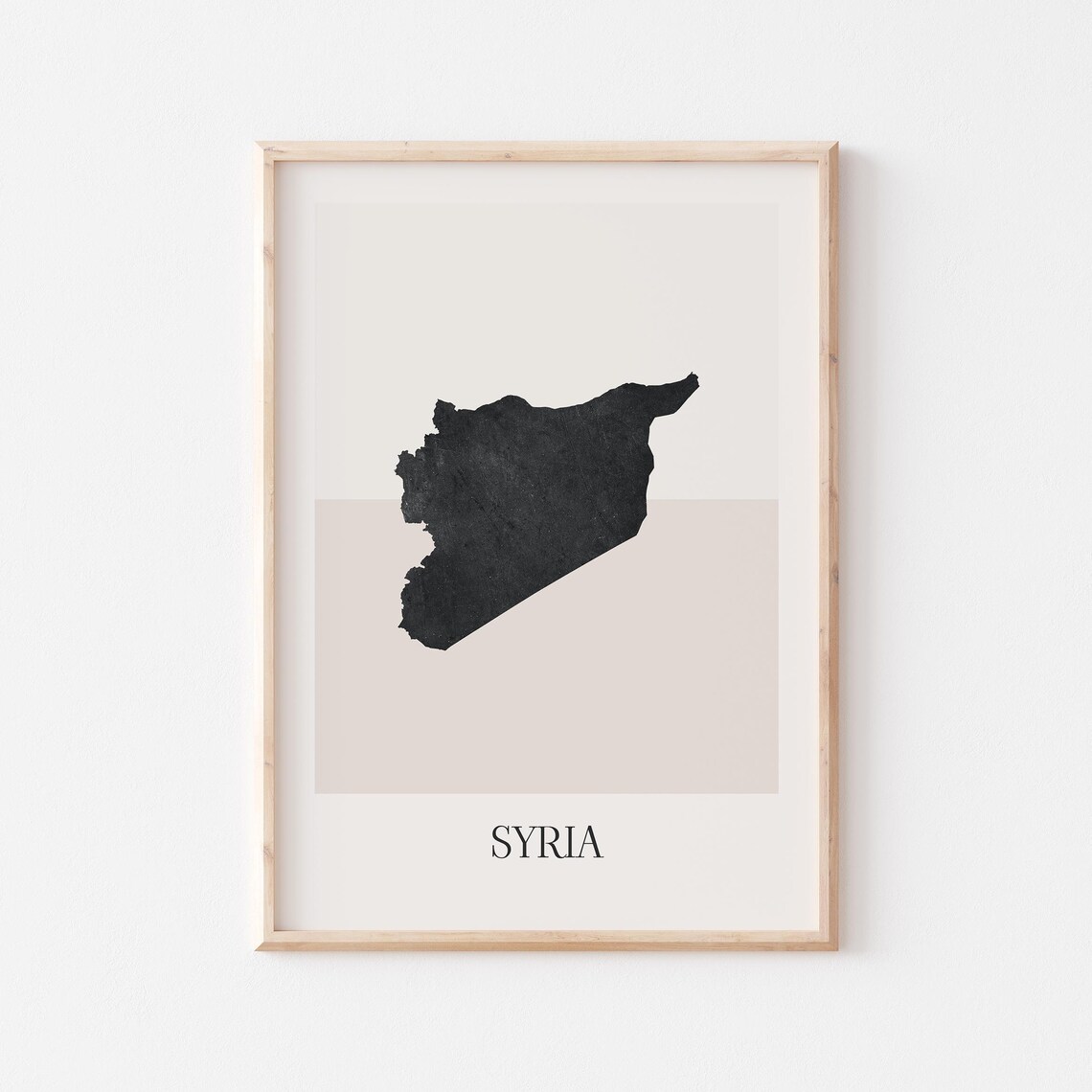 Syria Map Poster Print Minimalist Boho Wall Art Decor For Home Or Gift
