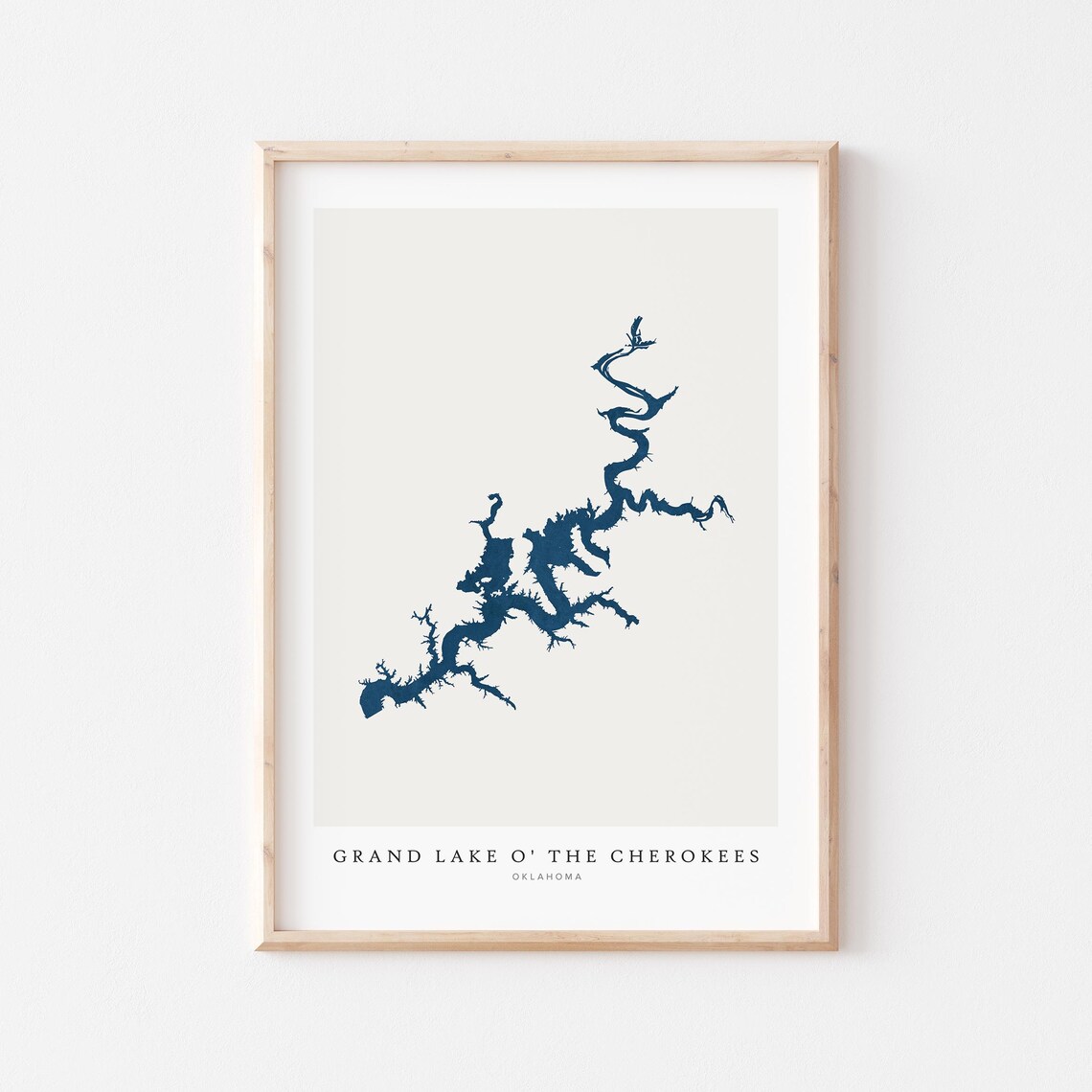 Grand Lake Cherokees Print Poster Art House Gift Map Oklahoma
