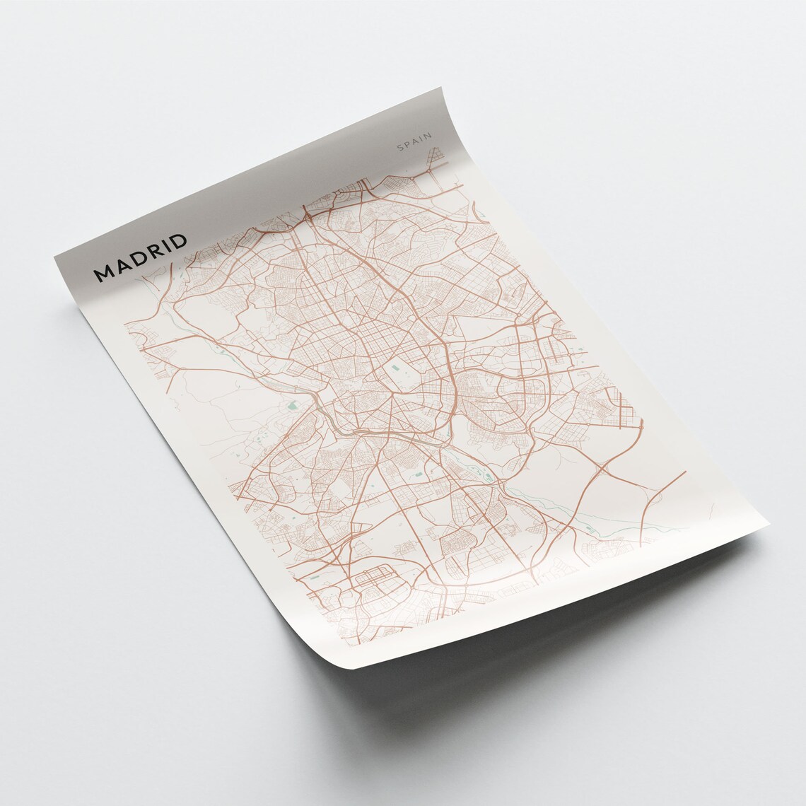 Madrid Spain Minimalist City Street Map Art Poster Home Decor - Image 2