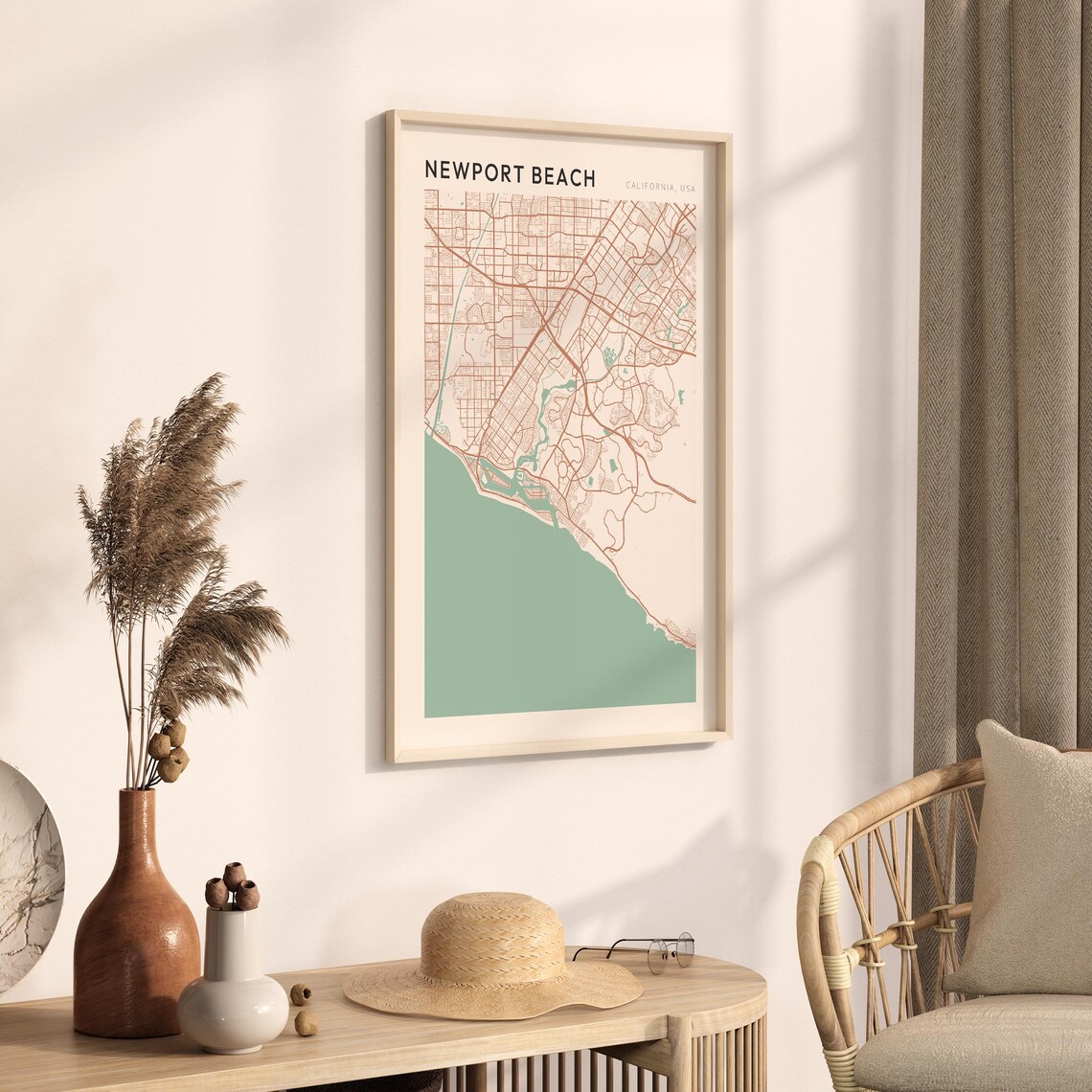 Newport Beach Map Poster, California Travel Poster - Image 3