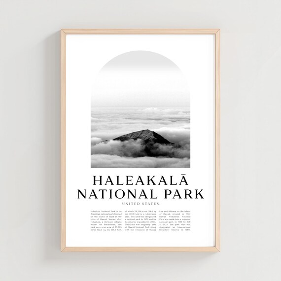 Haleakala National Park Volcano Summit Above Clouds Photo Travel Poster