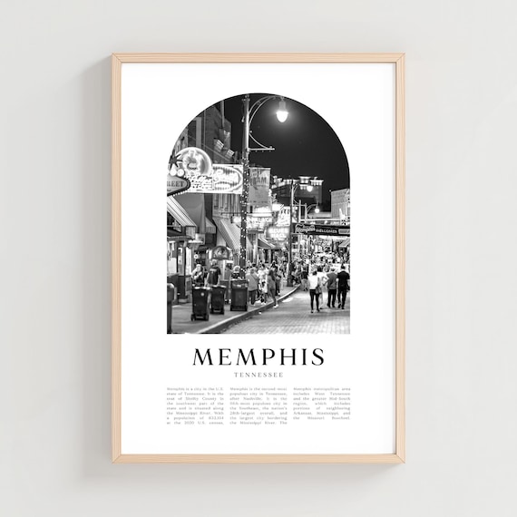 Memphis Tennessee Beale Street Night Lights Street Photo Poster
