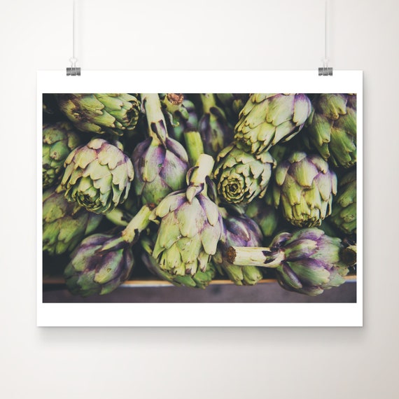 Artichoke Photograph French Market Kitchen Wall Art