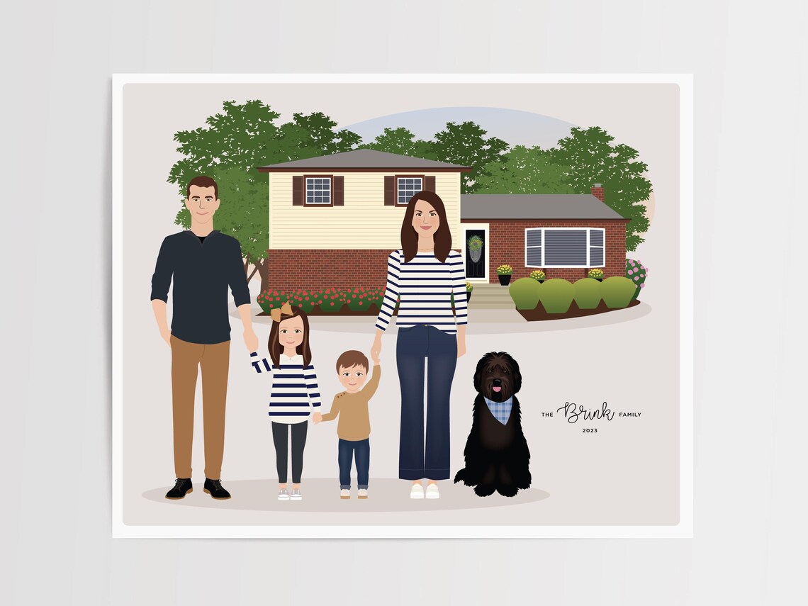 Additional Pet For Custom Family Portrait - Image 4