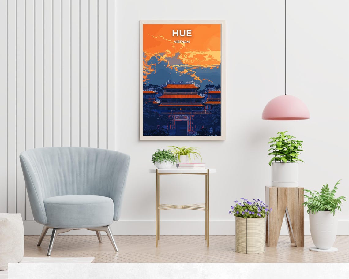 Imperial City Of Hue Travel Print Wall Art Hue Vietnam City Print Imperial City Of Hue Travel Gift Imperial City Of Hue Poster - Image 2