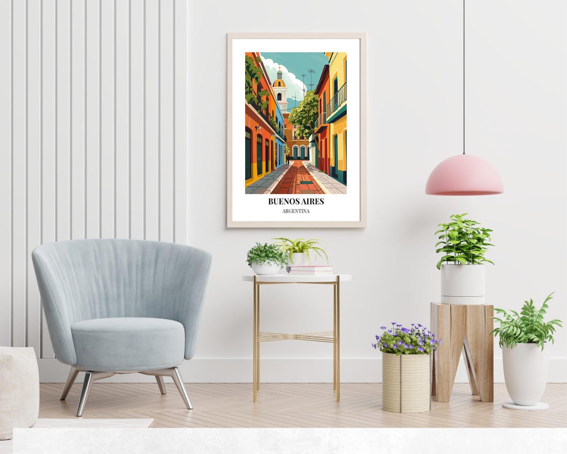 Buenos Aires Travel Print Wall Art Buenos Aires Argentina City Print Buenos Aires Travel Gift Buenos Aires City Poster Travel Gift - Image 2