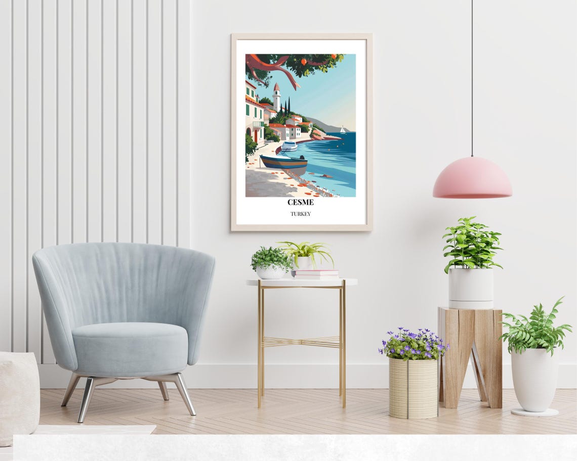 Eme Travel Print Wall Art Eme Turkey City Print Eme Travel Gift Eme City Poster Travel Gift - Image 2