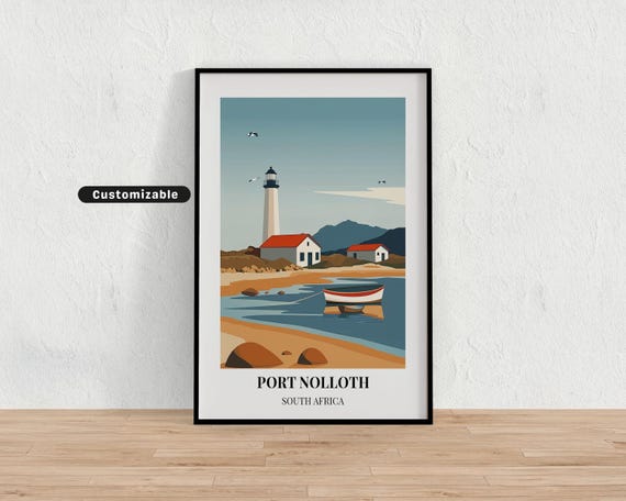 Port Nolloth South Africa Travel Poster Custom Wall Art