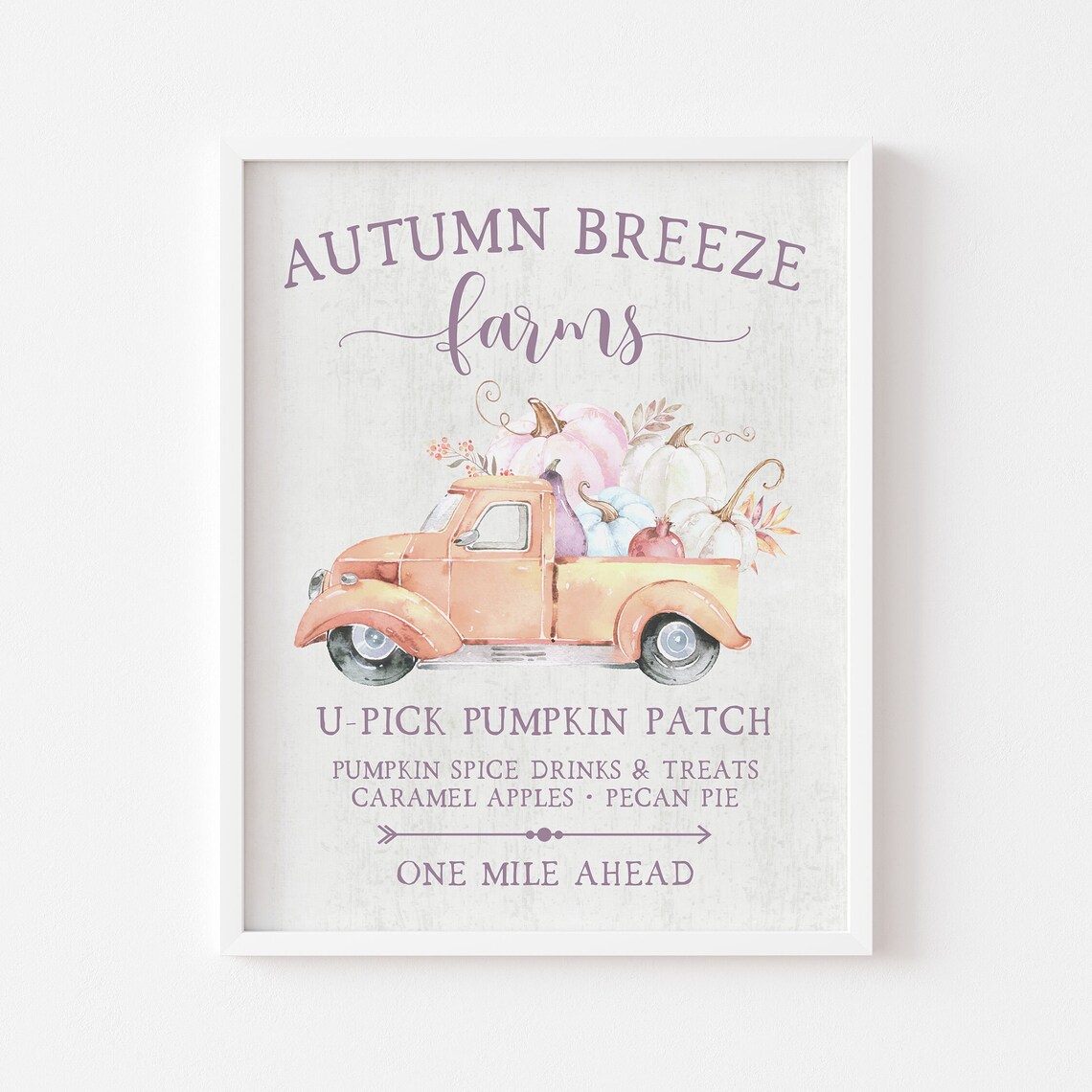 Instant Pumpkin Truck Nostalgic Fall Art Print - Image 4
