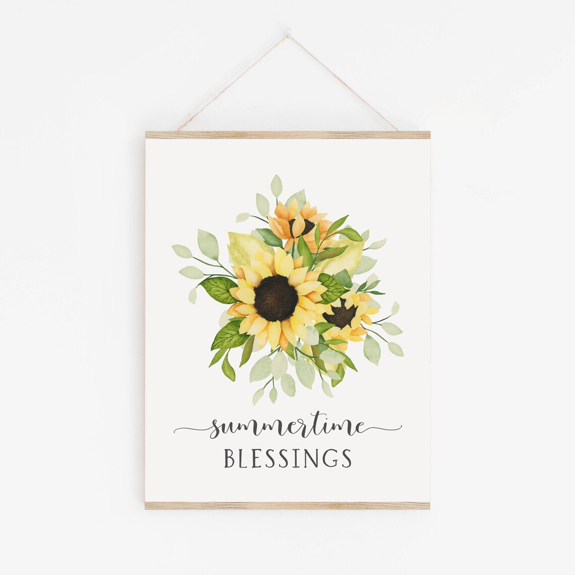 Summertime Blessings Sunflower Wall Art, Farmhouse Decor - Image 3
