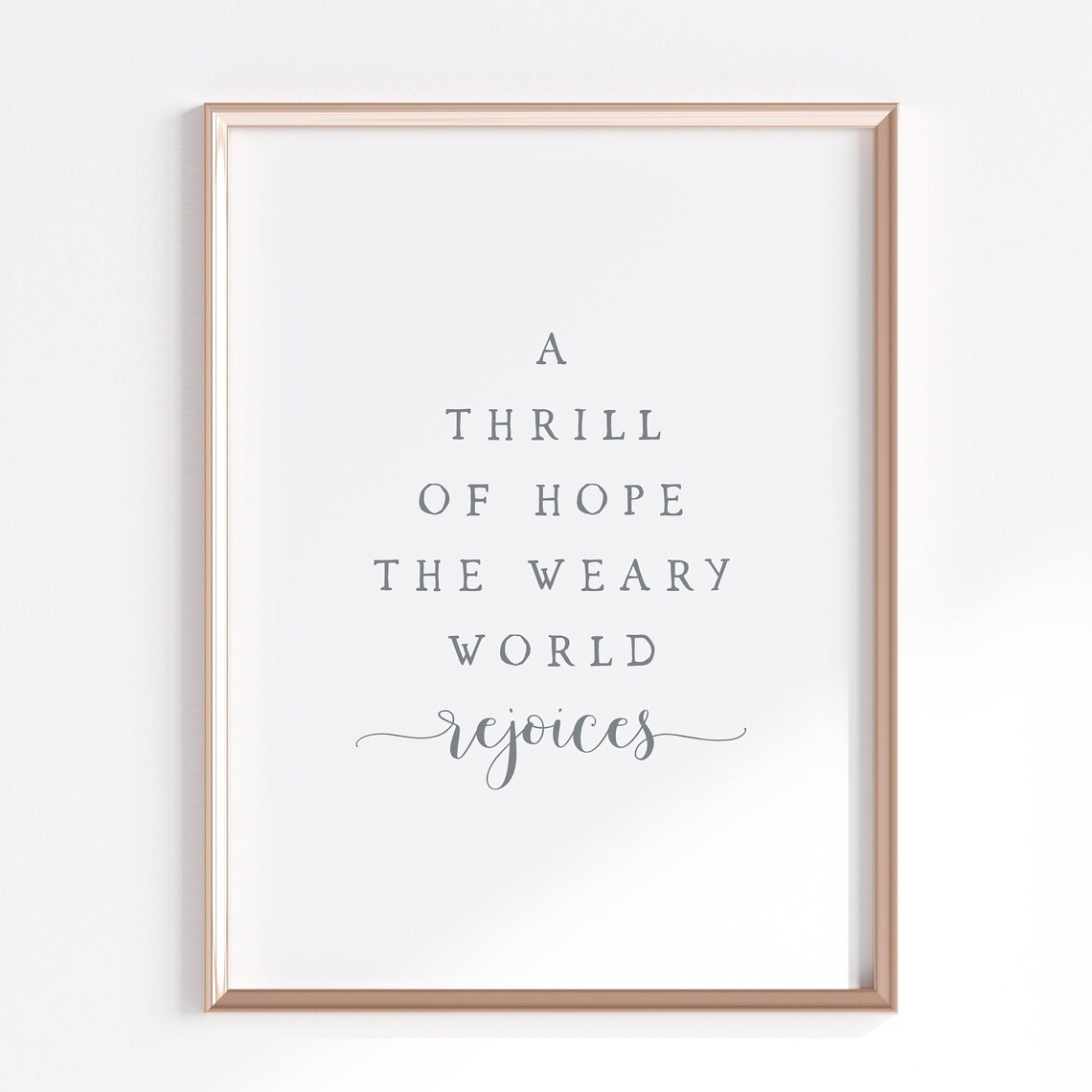 A Thrill Of Hope Christmas Holiday Art Print - Image 3