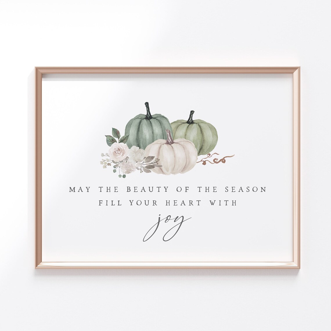 Fall Blessing Autumn Quote Art Print, Farmhouse - Image 3