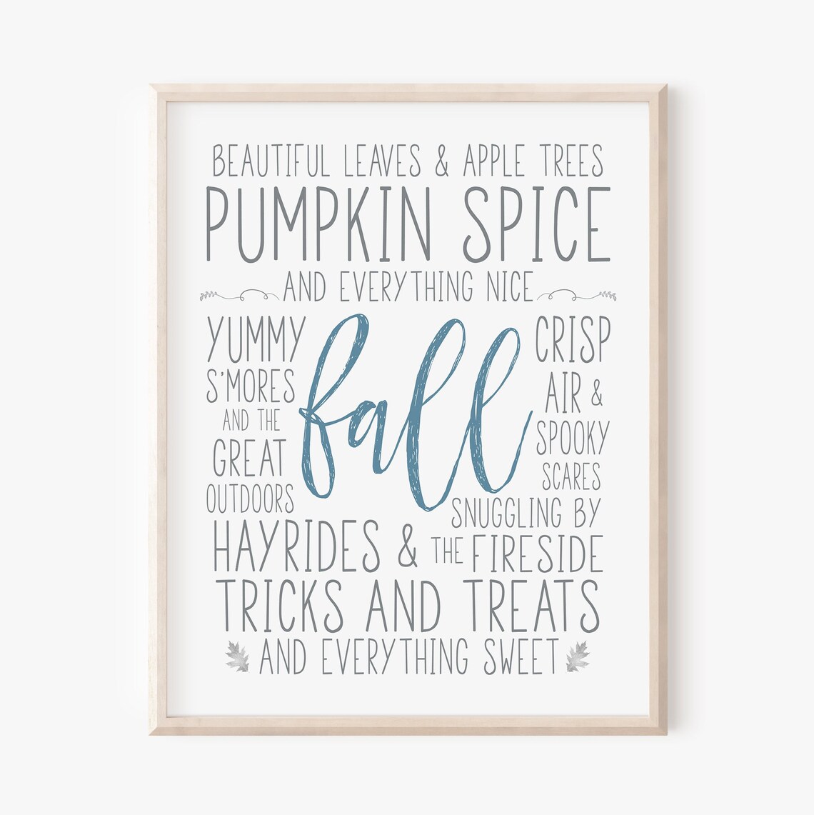 Fall Favorites Subway Art Poster, Farmhouse Decor - Image 5