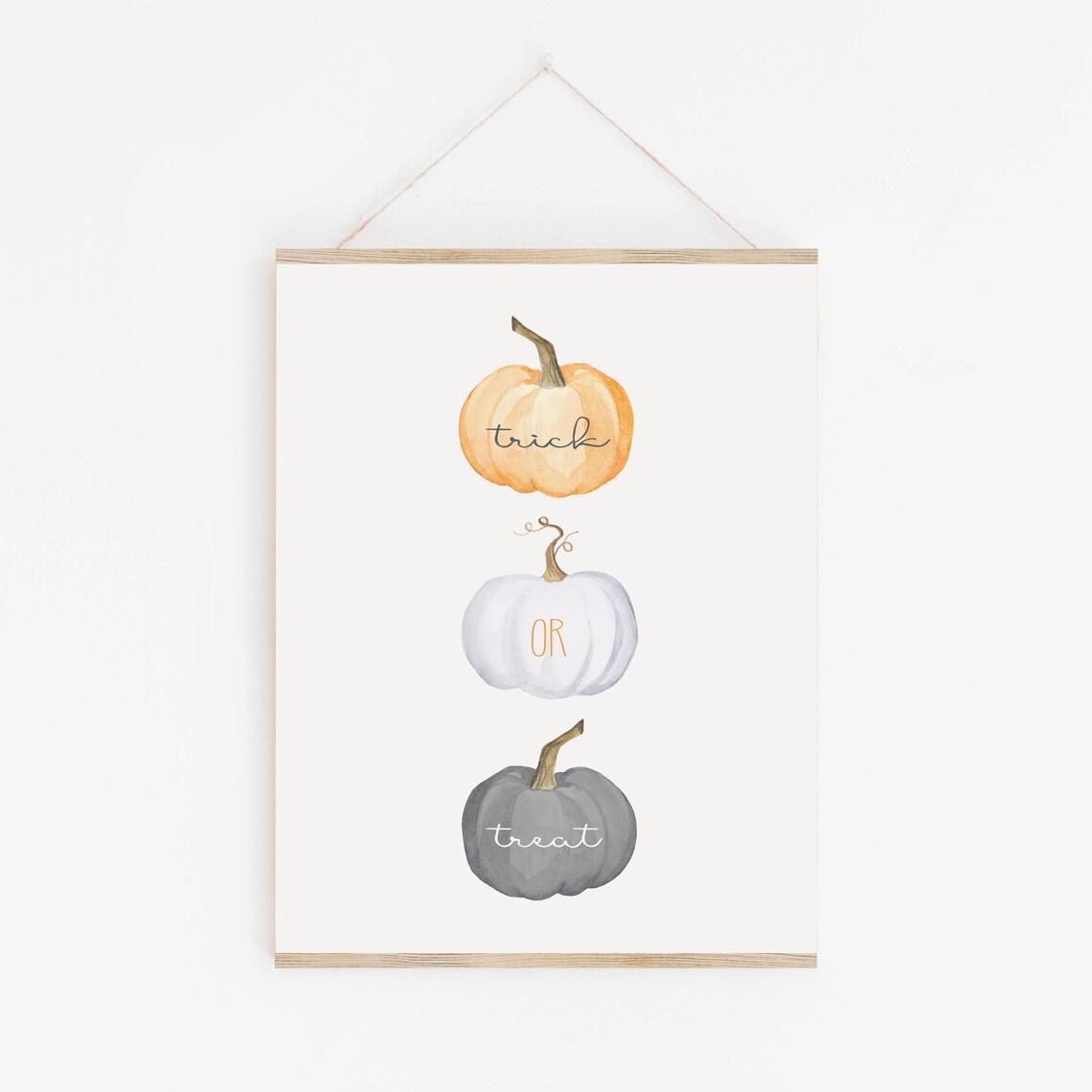 Instant Trick Or Treat Halloween Mini Pumpkins Print - Image 3