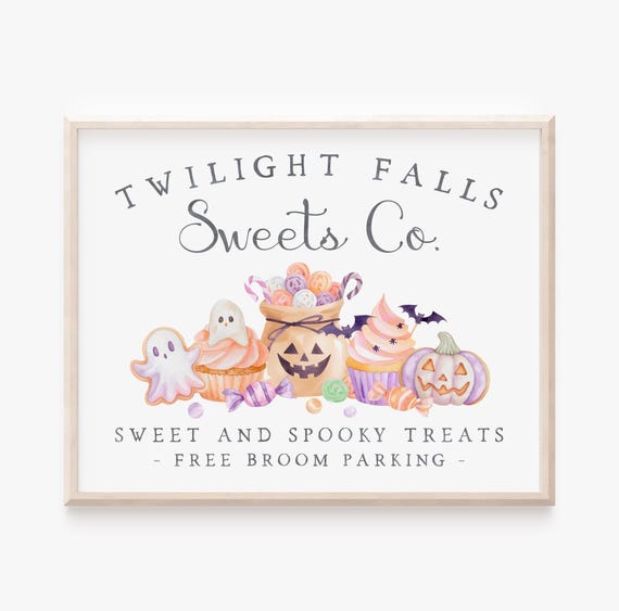 Halloween Bakery, Cute Pastel Artwork Poster
