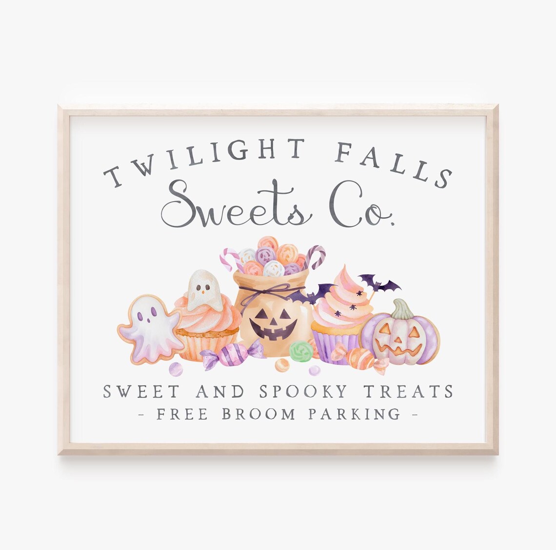 Halloween Bakery, Cute Pastel Artwork Poster