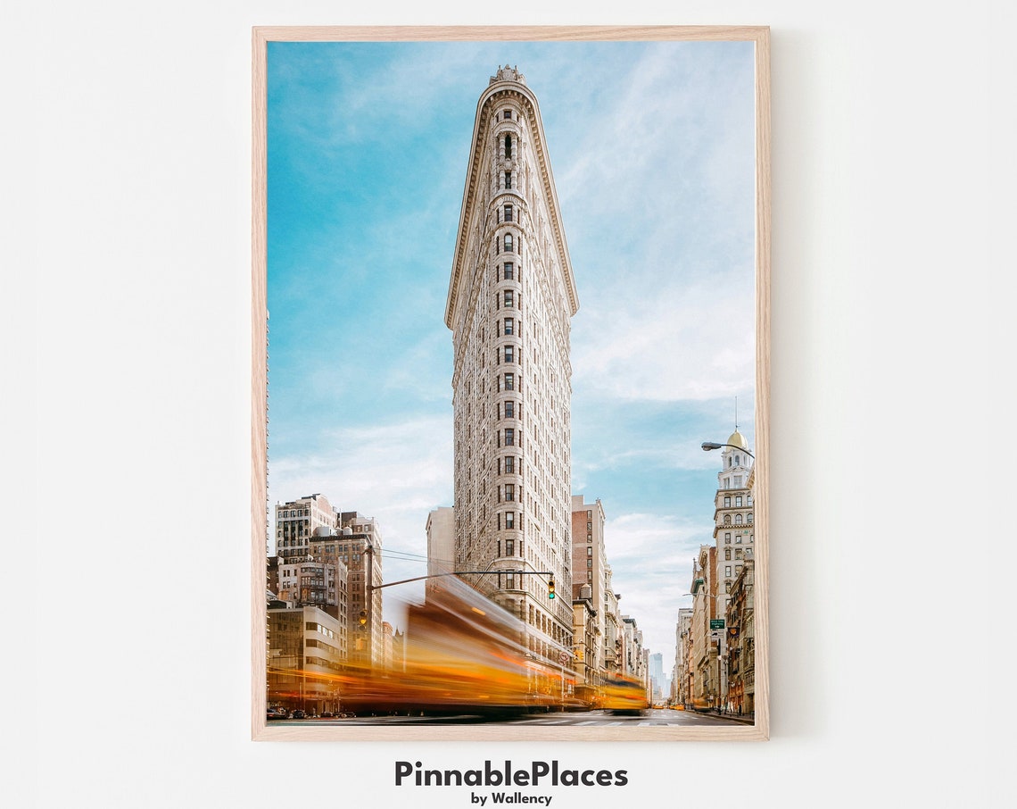 Flatiron Building New York City Architecture Skyline Photo Poster