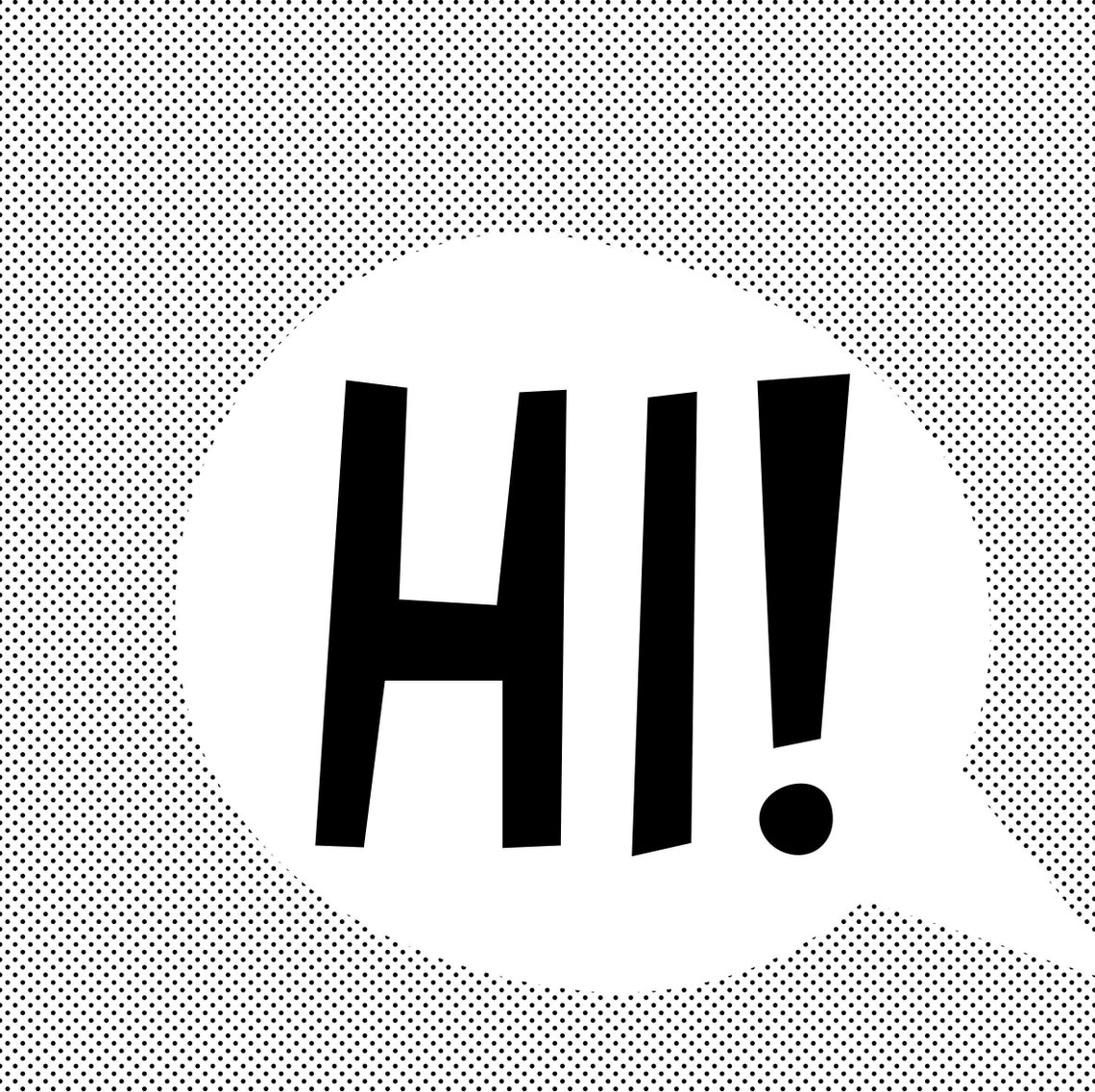 Hi Poster Kids Room Wall Art Print - Image 2