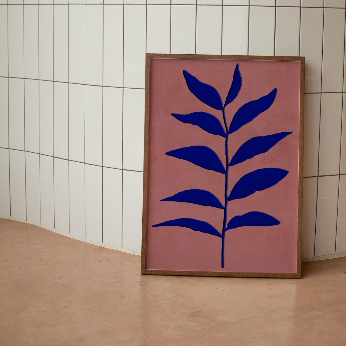 Abstract Botanical Poster Print, Scandi Modern Decor - Image 2